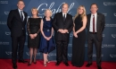Honourees and Special Guests at the 2017 United Nations Global Leadership Dinner – from left to right: Daniel Craig, Agnès Marca